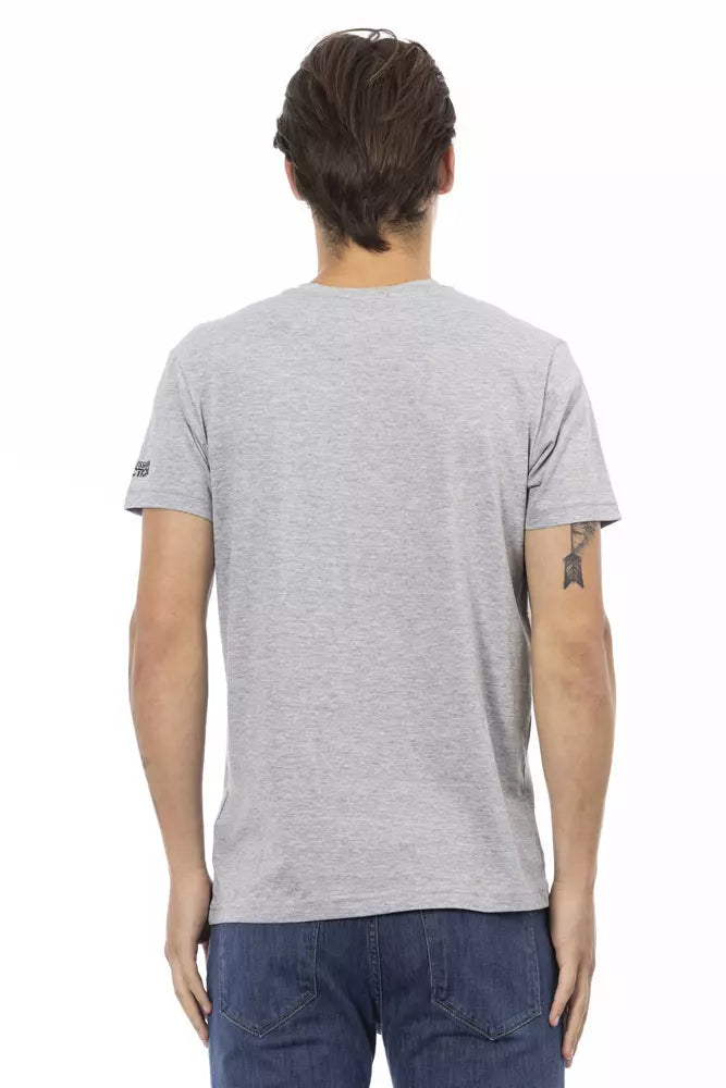 Camiseta de hombre de algodón gris