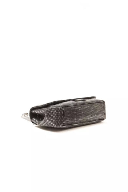 Bolso bandolera de piel gris para mujer