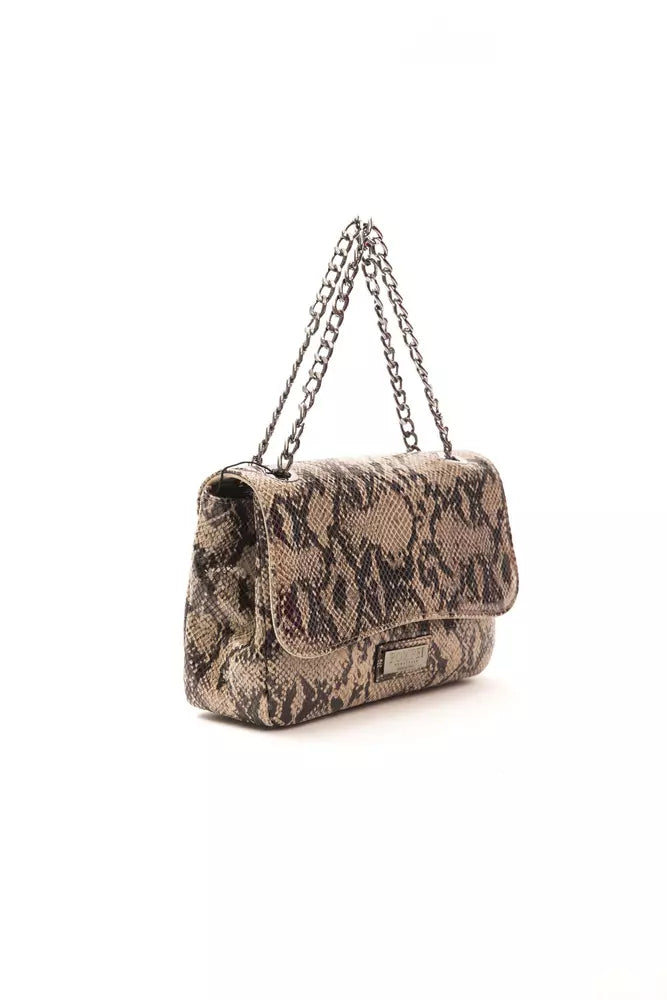 Bolso bandolera de piel marrón para mujer