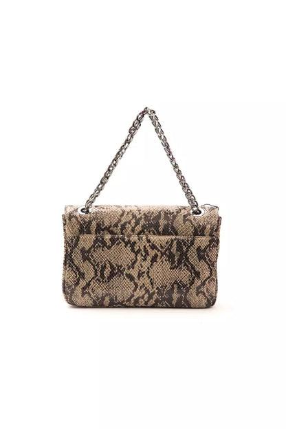 Bolso bandolera de piel marrón para mujer