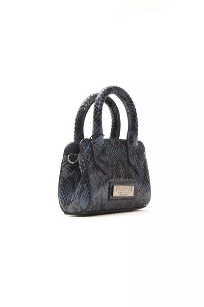 Blue Leather Women Tote