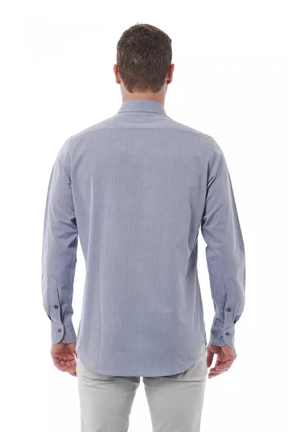 Camisa de algodón gris para hombre