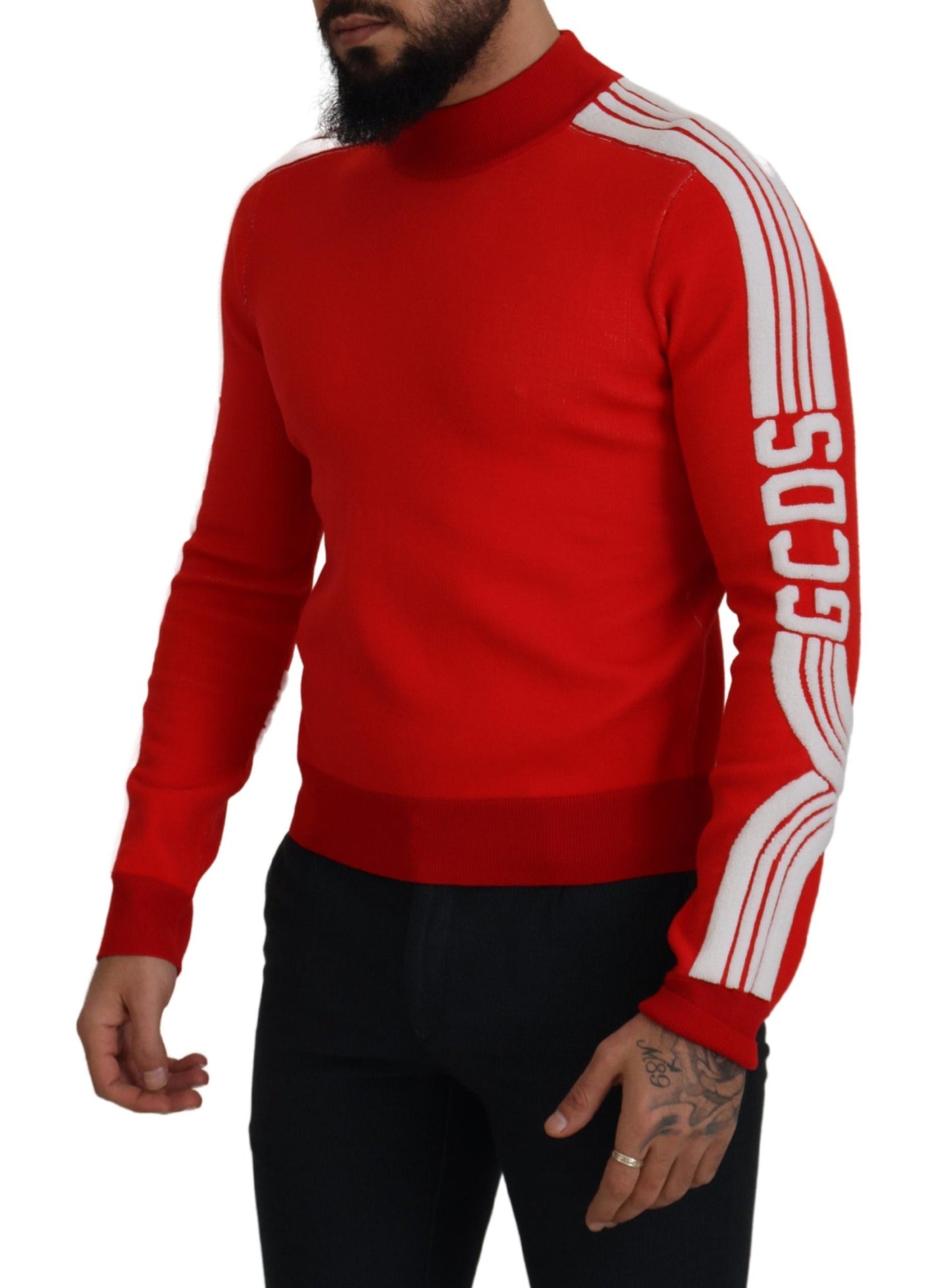 Suéter elegante de color rojo para hombre