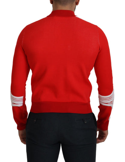 Suéter elegante de color rojo para hombre