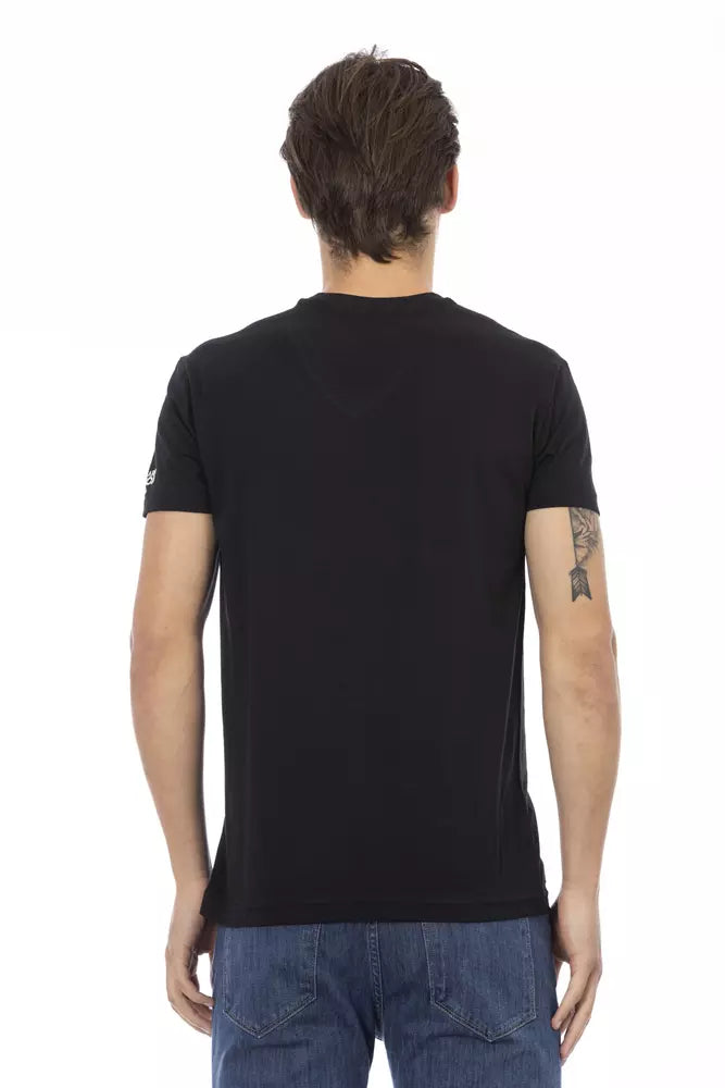 Black Cotton Men's T-Shirt