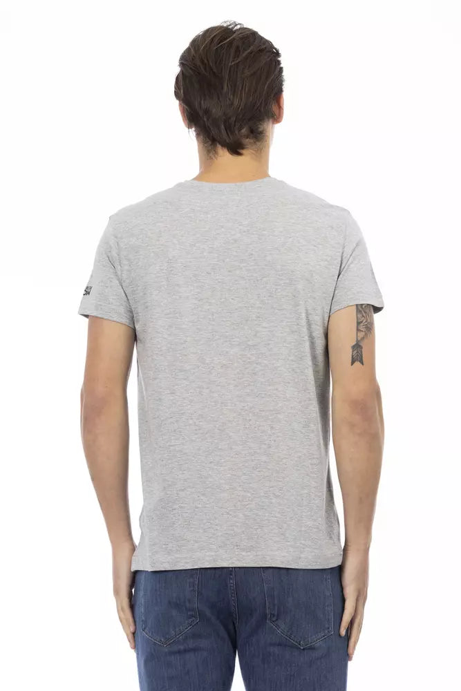 Camiseta de hombre de algodón gris