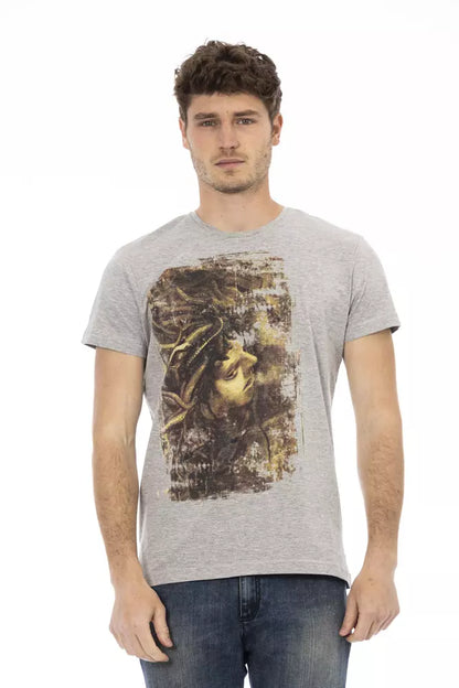 Camiseta de hombre de algodón gris