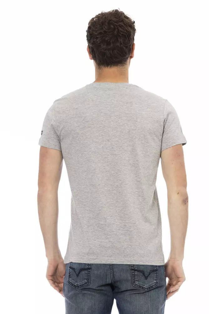 Camiseta de hombre de algodón gris