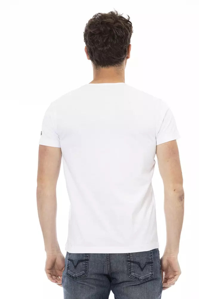 Camiseta de algodón blanca para hombre