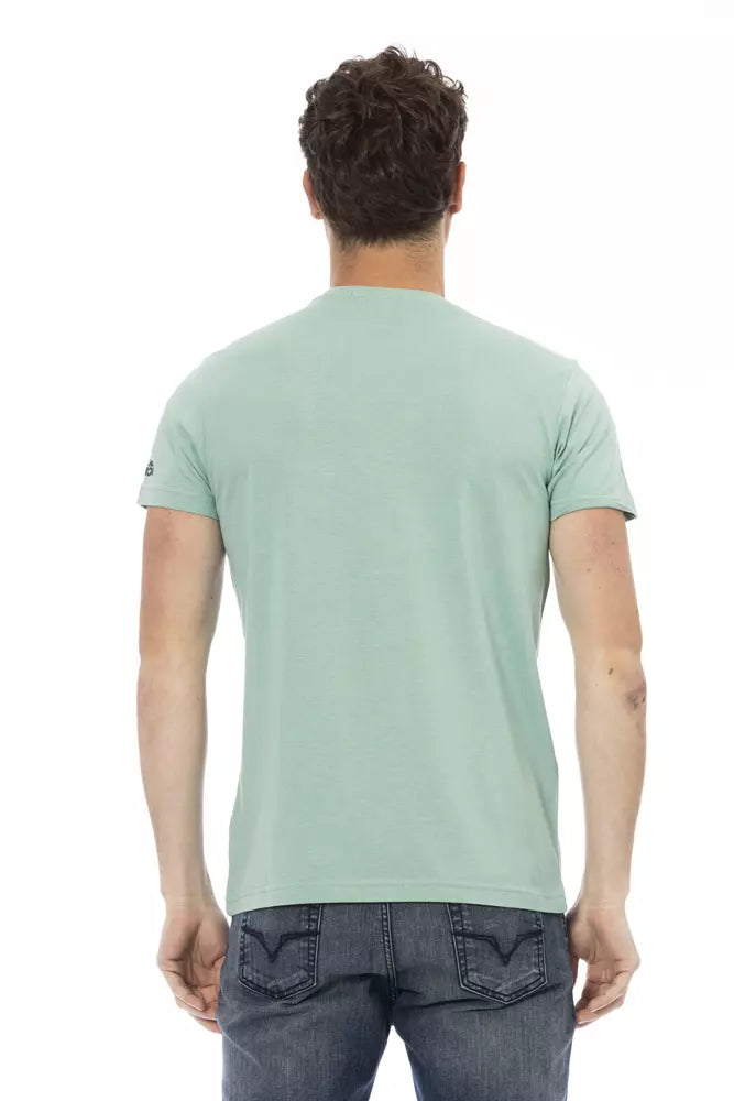 Green Cotton Men TShirt