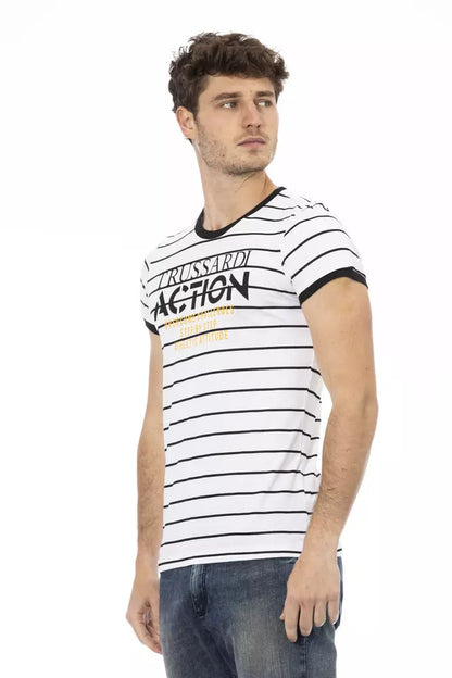 Camiseta de algodón blanca para hombre