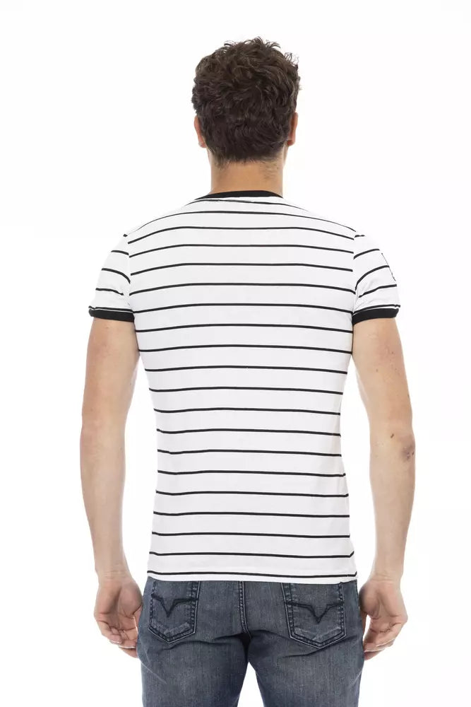 Camiseta de algodón blanca para hombre