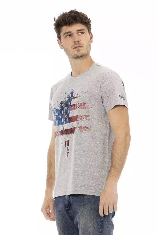 Gray Cotton Men TShirt