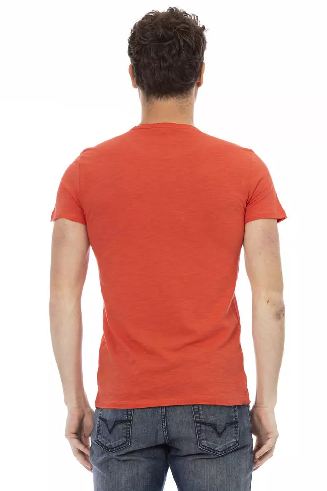 Camiseta de algodón roja para hombre