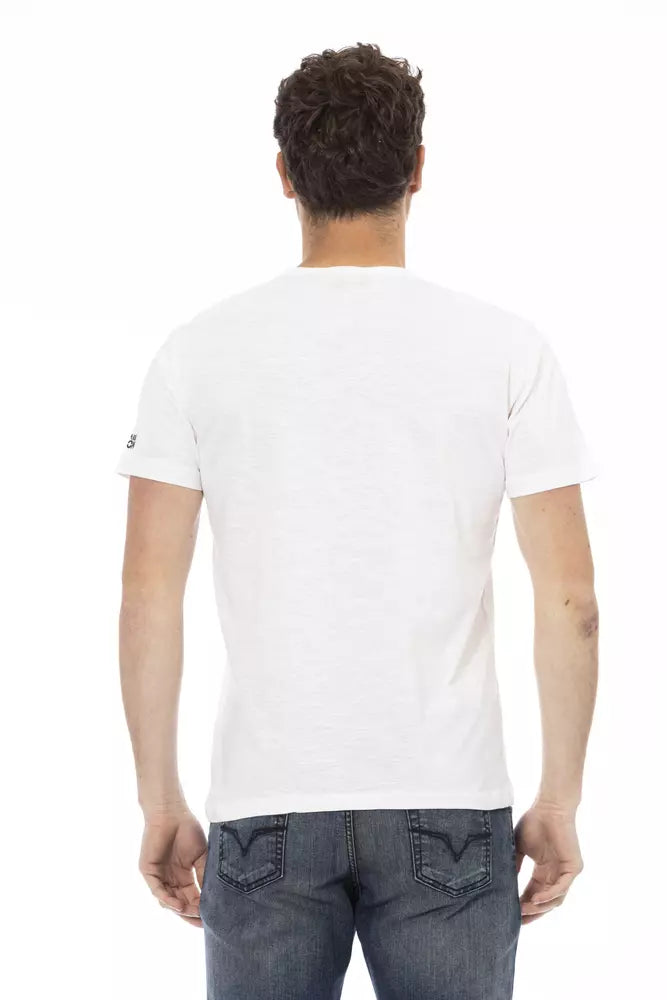 Camiseta de algodón blanca para hombre