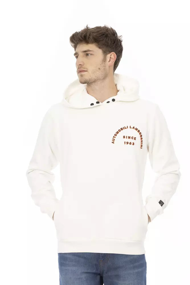 White Cotton Men Sweater