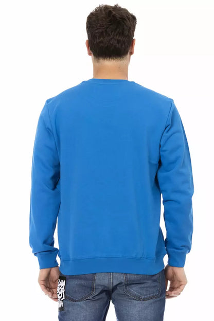 Jersey azul de algodón para hombre