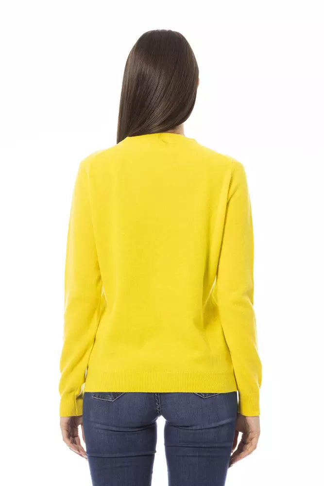 Yellow Wool Women Sweater