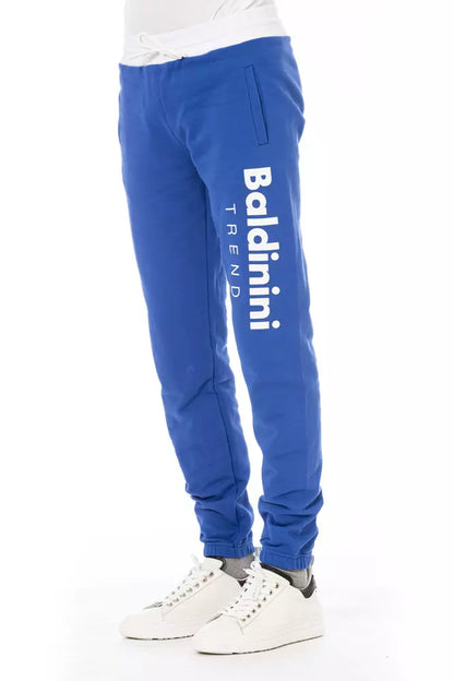 Blue Cotton Men's Sport Pant