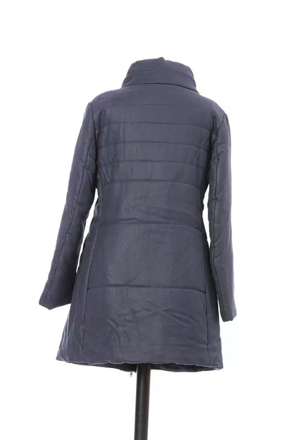 Chaqueta de algodón azul para mujer