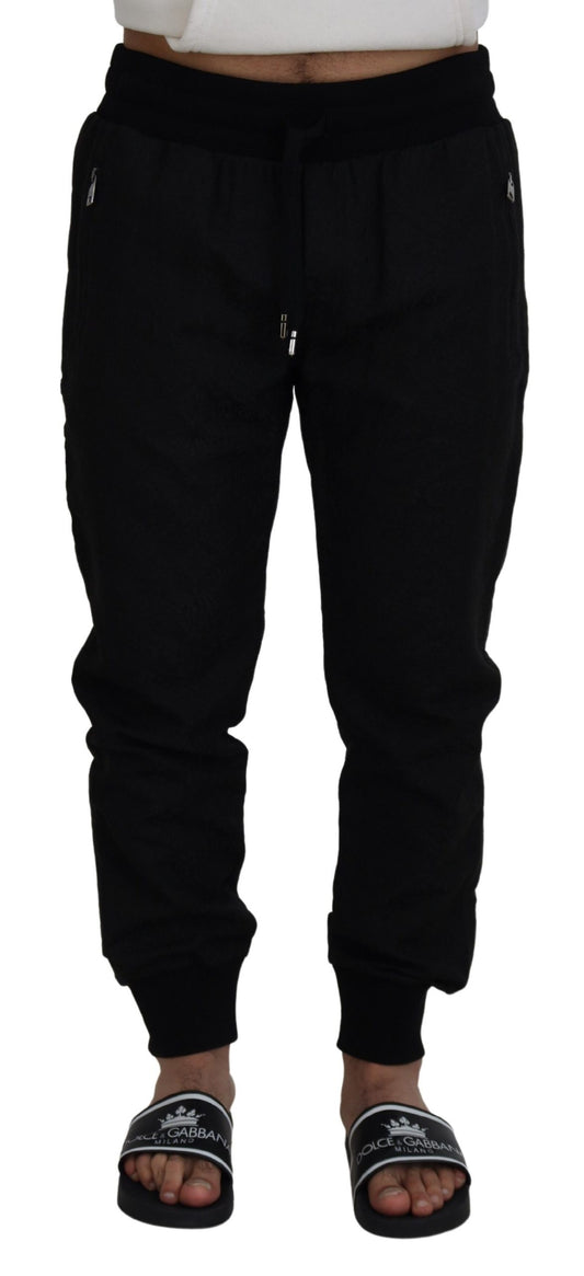 Elegantes pantalones jogger negros para el hombre moderno