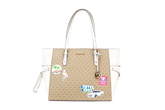 Bolso de mano Gilly Travel grande de PVC con estampado de Miami y firma