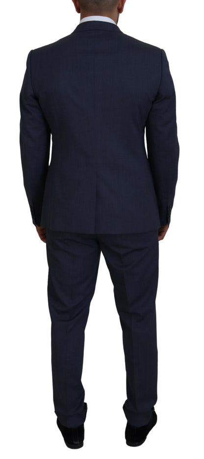 Elegant Blue Martini Men's Slim Fit Suit