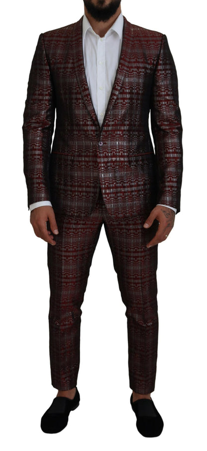 Bordeaux Fantasy Slim Fit Two-Piece Suit