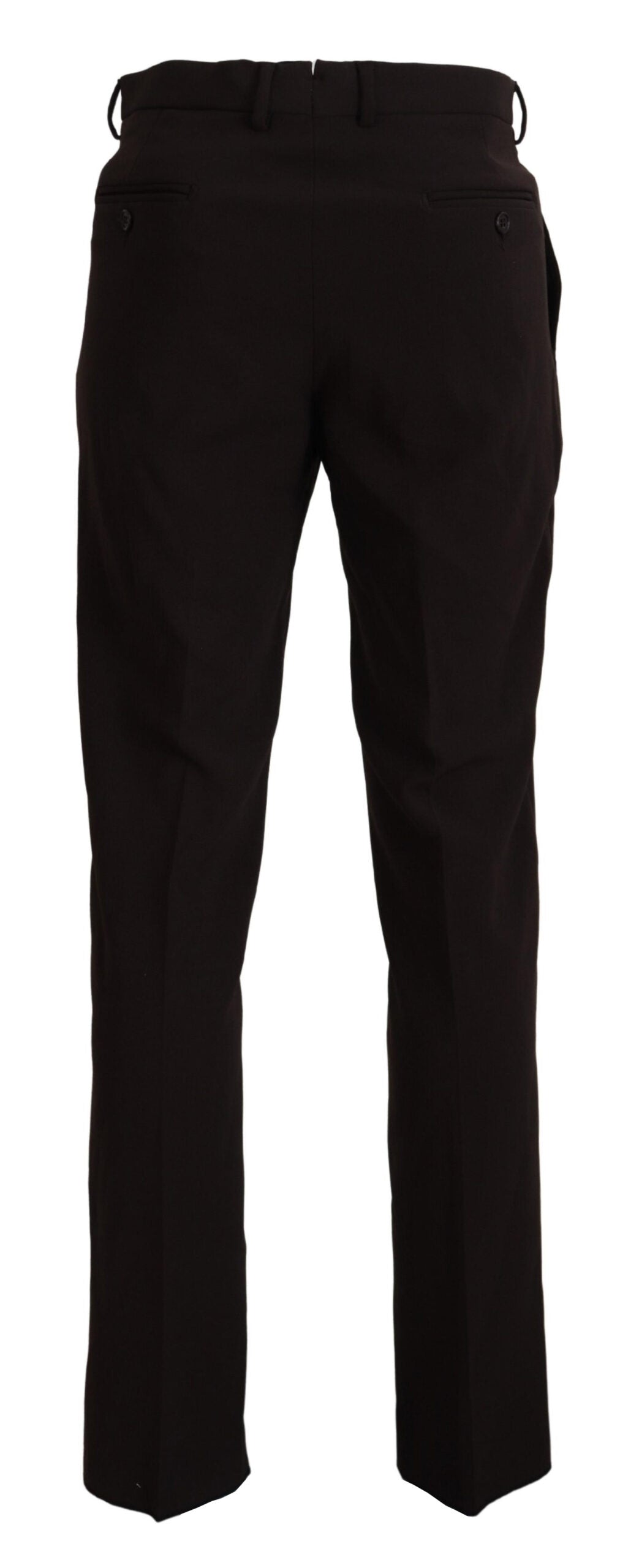 Pantalones marrones italianos elegantes para hombre