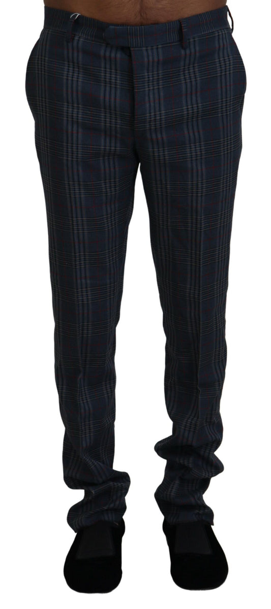 Elegant Multicolor Pure Wool Trousers