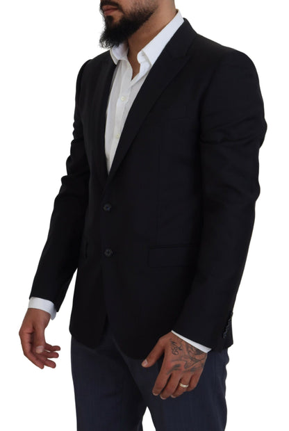 Elegante blazer azul oscuro tipo martini