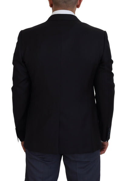 Elegante blazer azul oscuro tipo martini