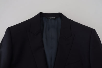 Elegante blazer azul oscuro tipo martini