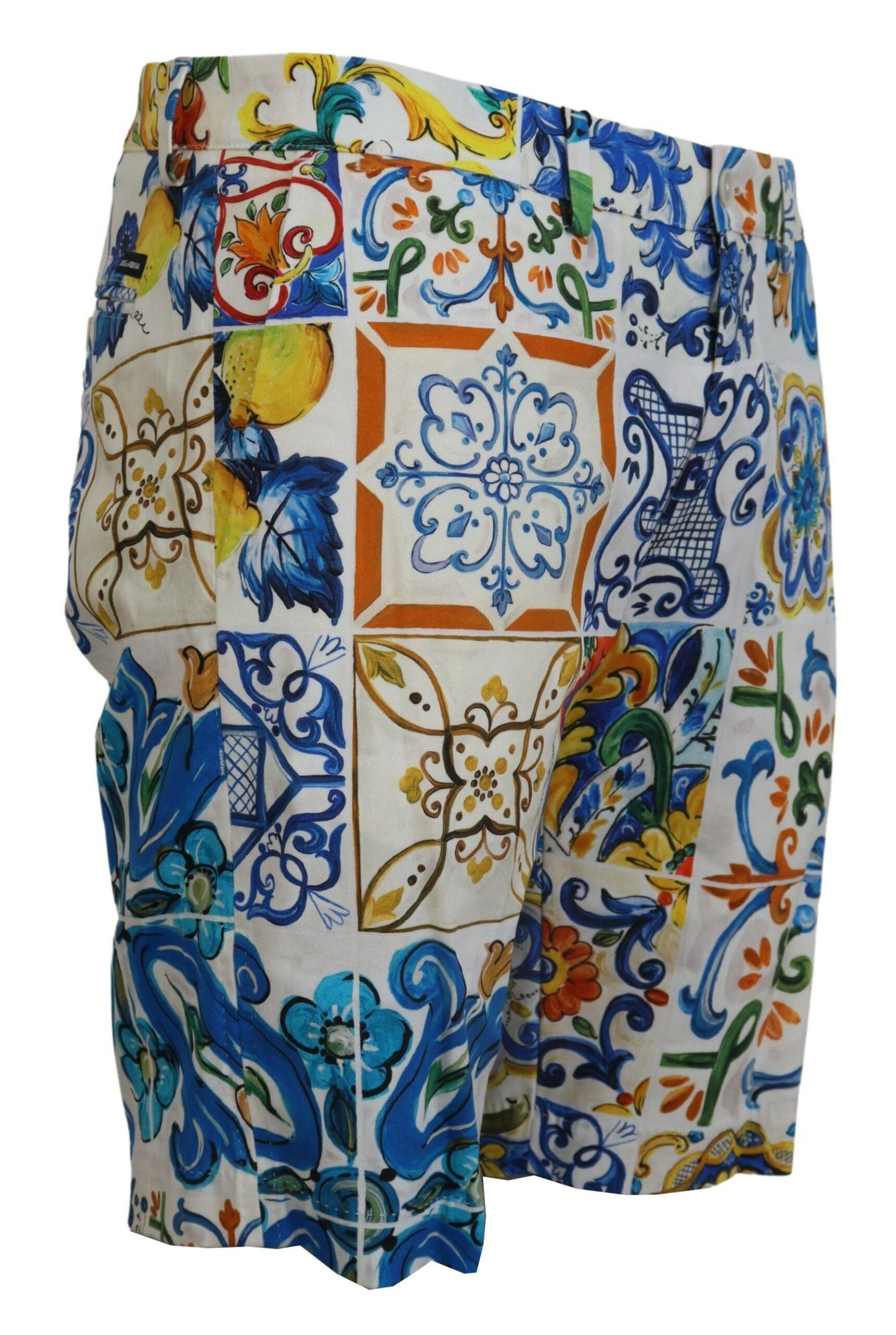 Majolica Print Casual Chinos Shorts