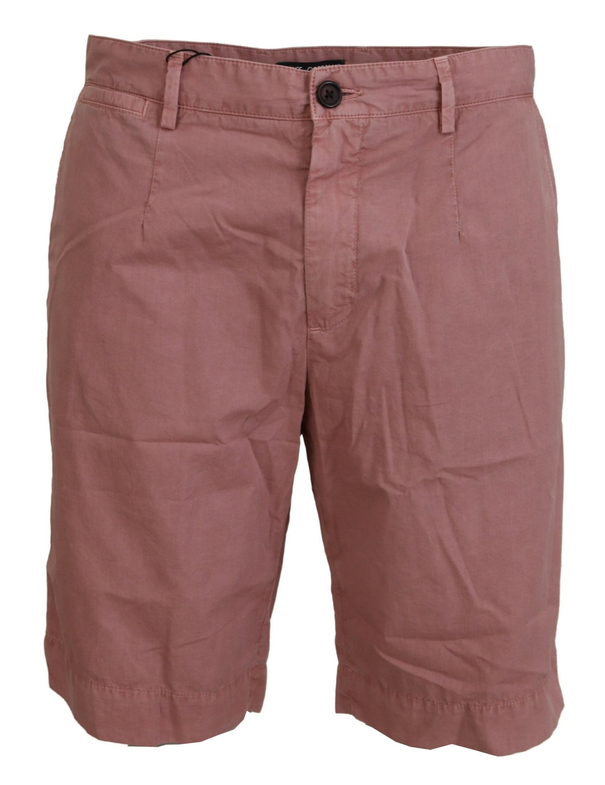 Exquisitos pantalones cortos chinos rosados ​​para hombre