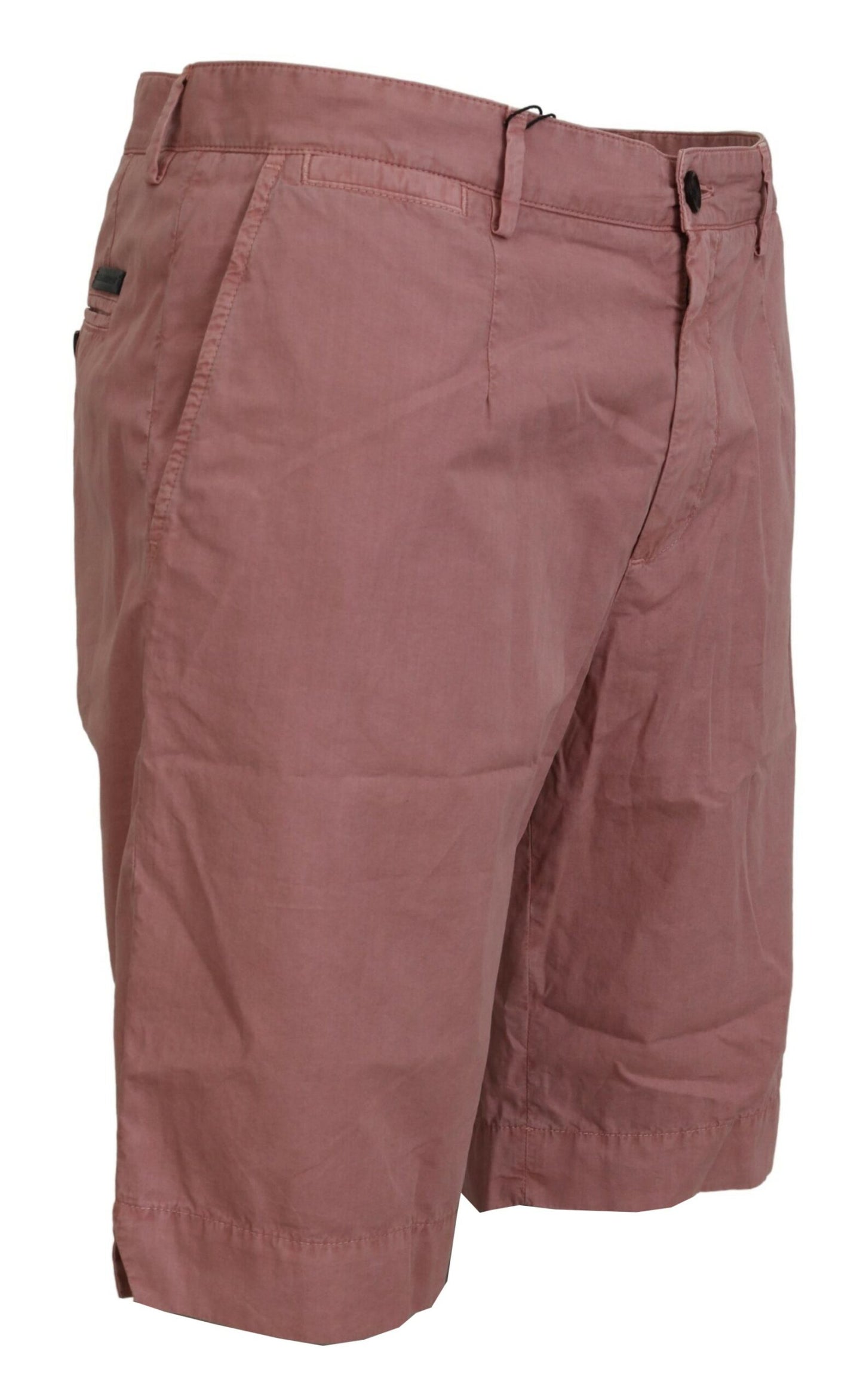 Exquisitos pantalones cortos chinos rosados ​​para hombre