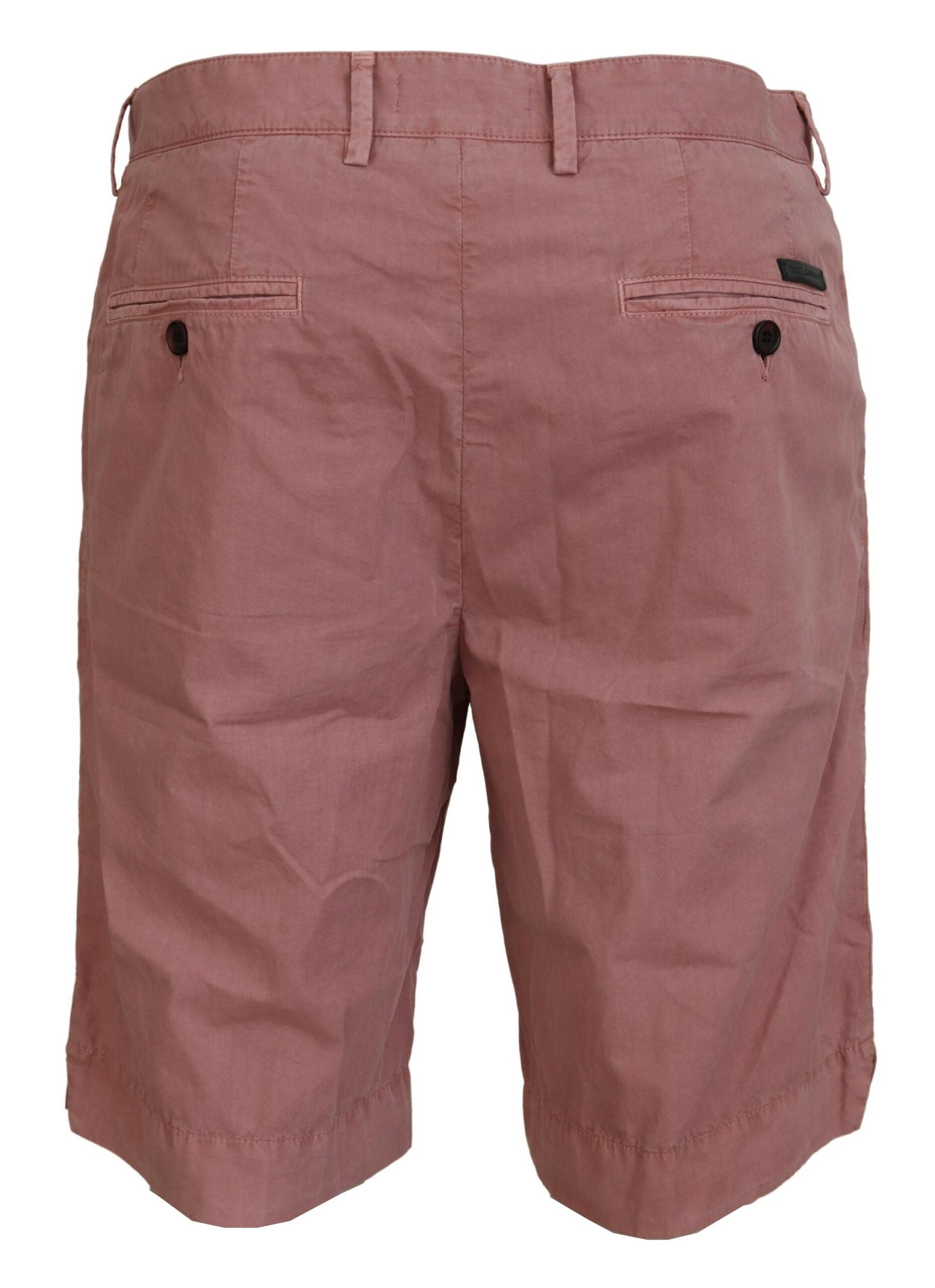 Exquisitos pantalones cortos chinos rosados ​​para hombre