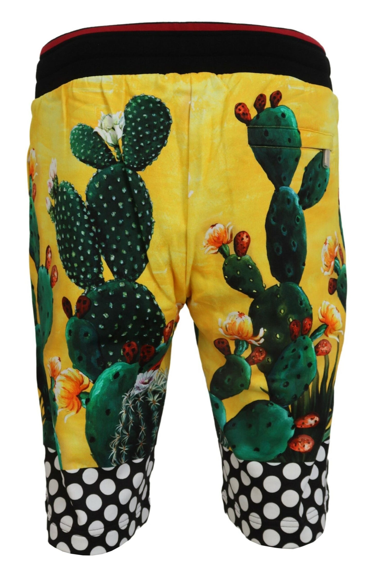 Pantalones cortos deportivos con estampado de cactus multicolor