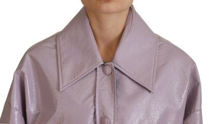 Chic Purple Cropped Jacket - A Style Statement