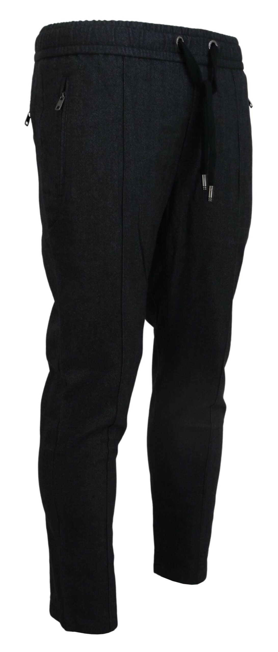 Pantalones deportivos elegantes de algodón gris para hombre