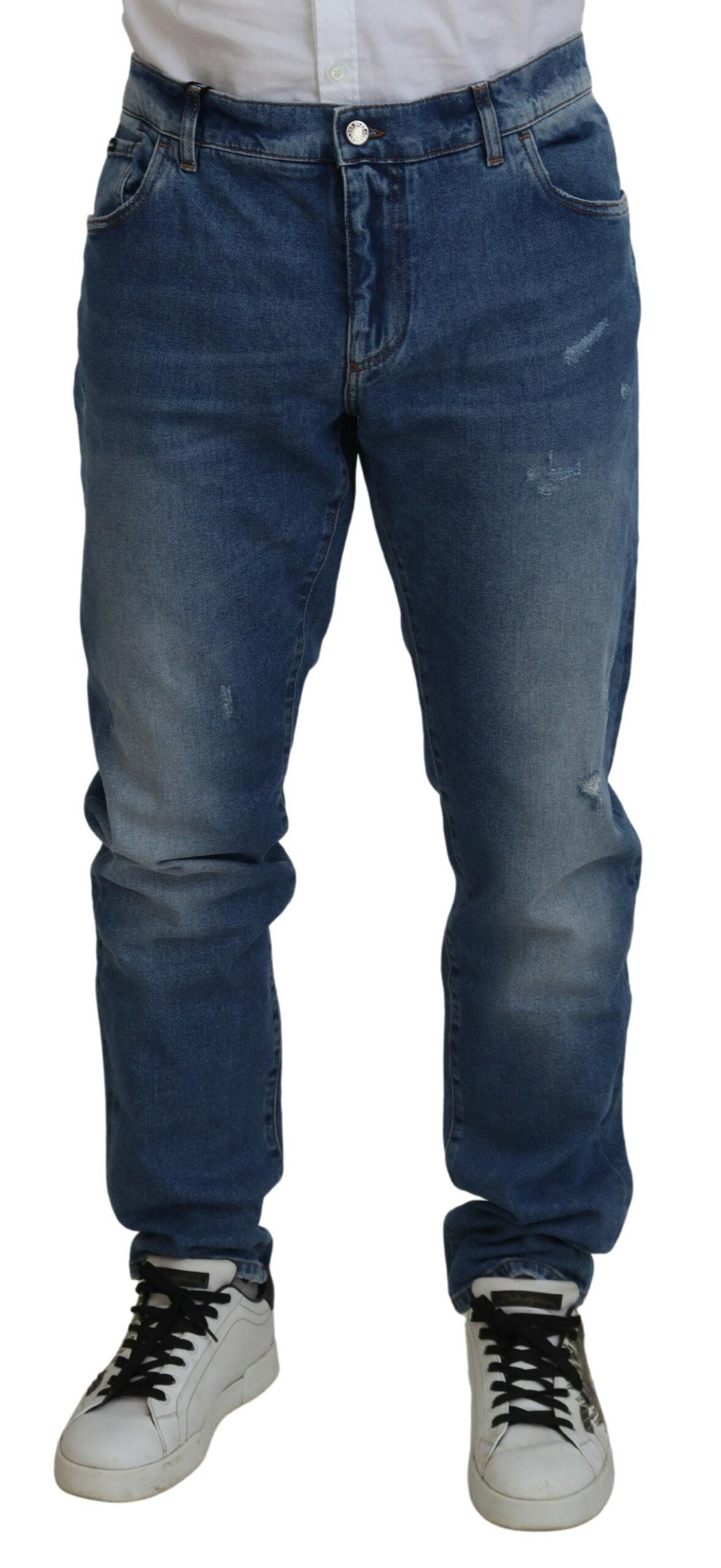 Exquisitos jeans ajustados italianos