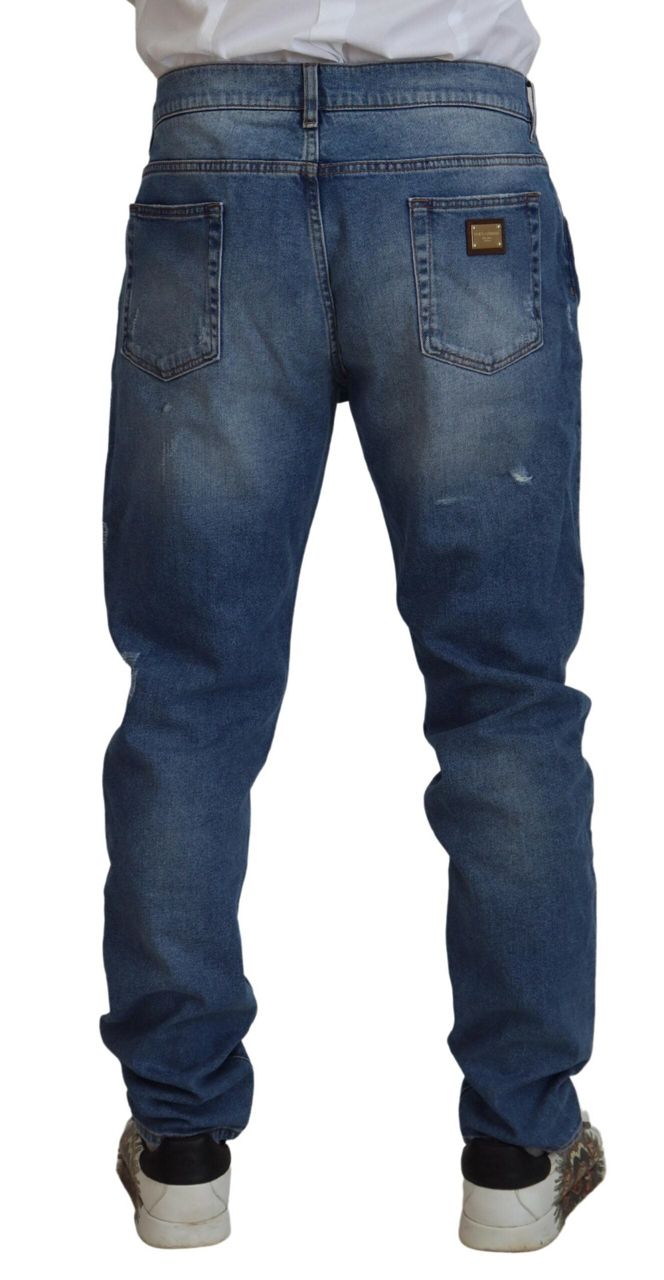 Exquisitos jeans ajustados italianos