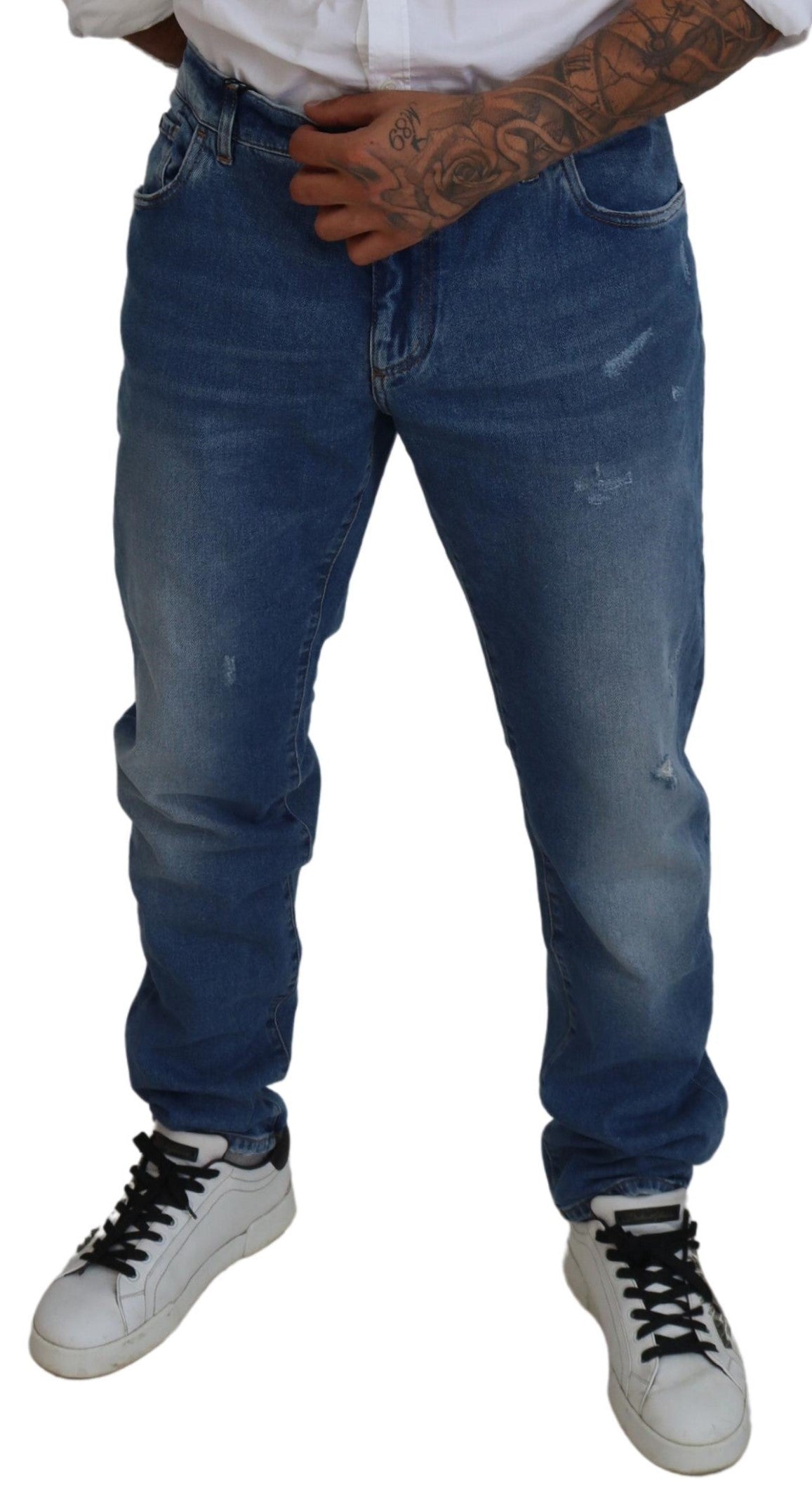 Exquisitos jeans ajustados italianos