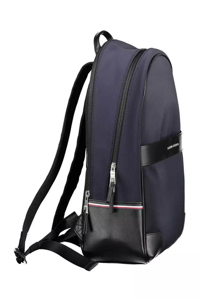 Blue Polyethylene Men Backpack