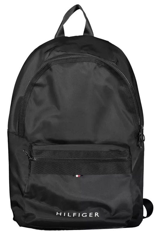 Mochila de poliéster negra para hombre