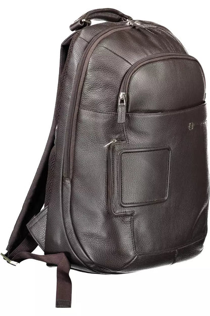 Brown Leather Men Backpack