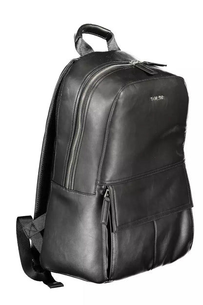 Mochila de poliéster negra para hombre