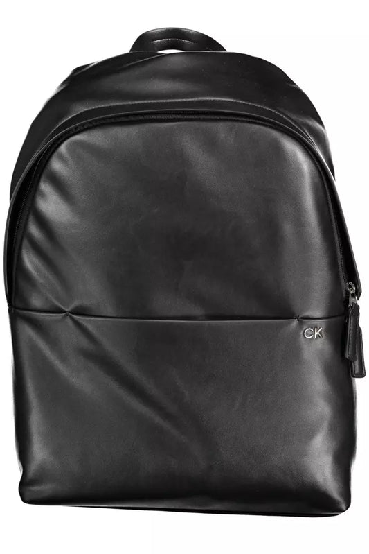 Mochila de poliéster negra para hombre