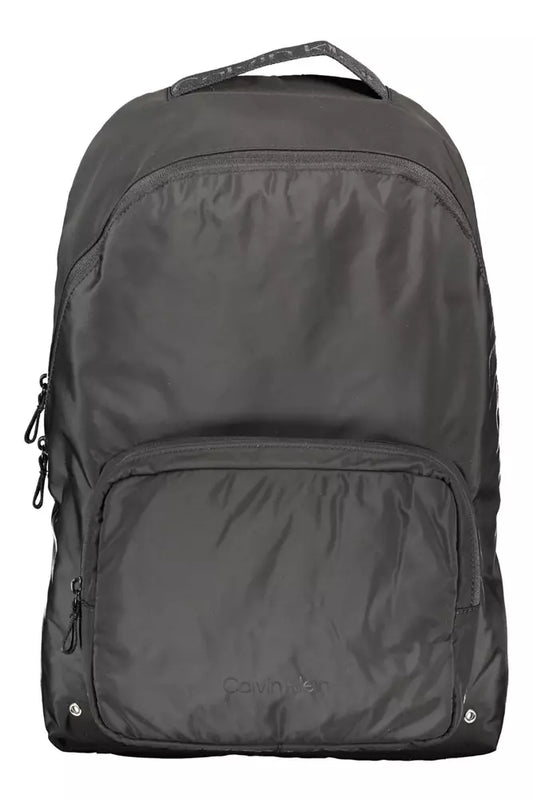 Mochila de poliéster negra para hombre