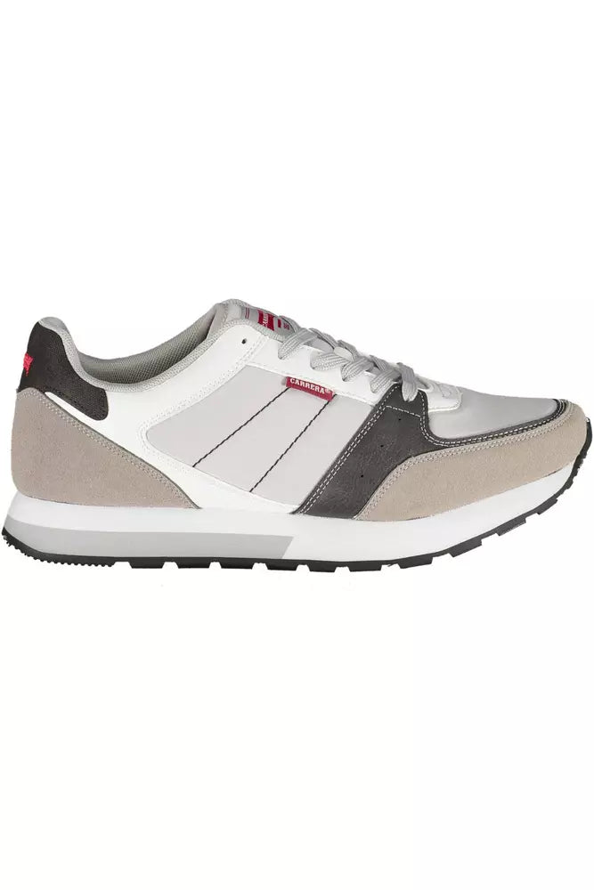 Zapatillas de piel ecológica color gris para hombre